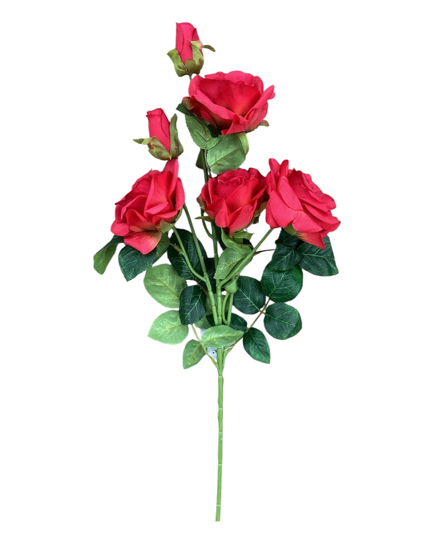Open Rose x4 w/2 Buds - RD