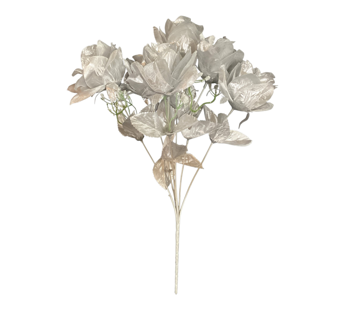 16IN Printing Rose Bush x6 - SILVER