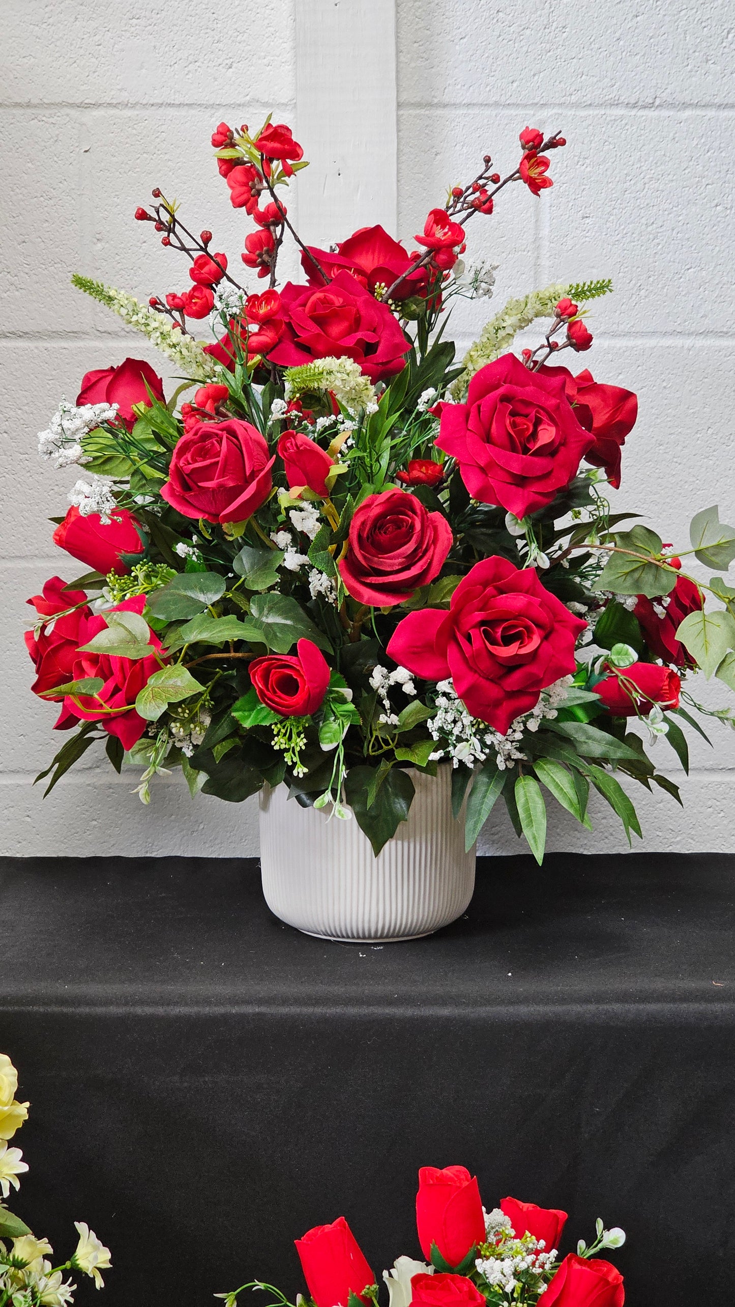 Rose and Cherry Blossom Arrangement