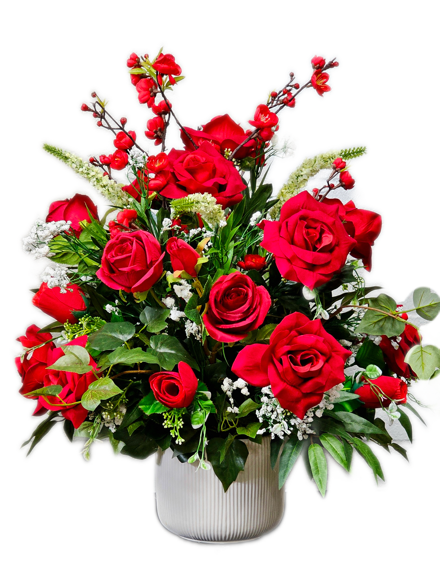 Rose and Cherry Blossom Arrangement