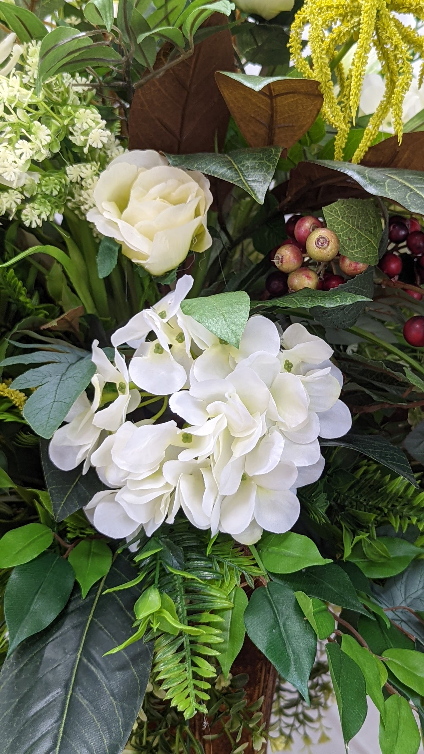 Hydrangea with Greenery Arrangement