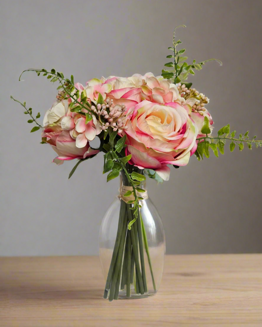 10” Rose/Hydrangea/Berry Bouquet - MVCM