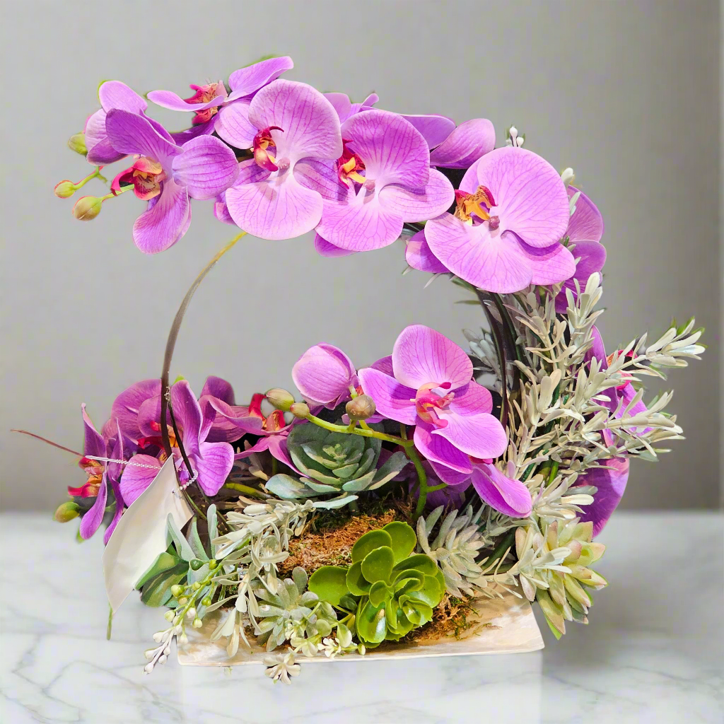 Orchid Circular Custom Arrangement