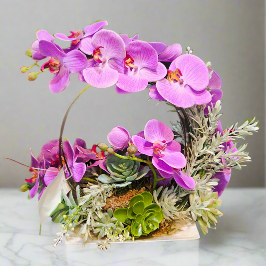 Orchid Circular Custom Arrangement