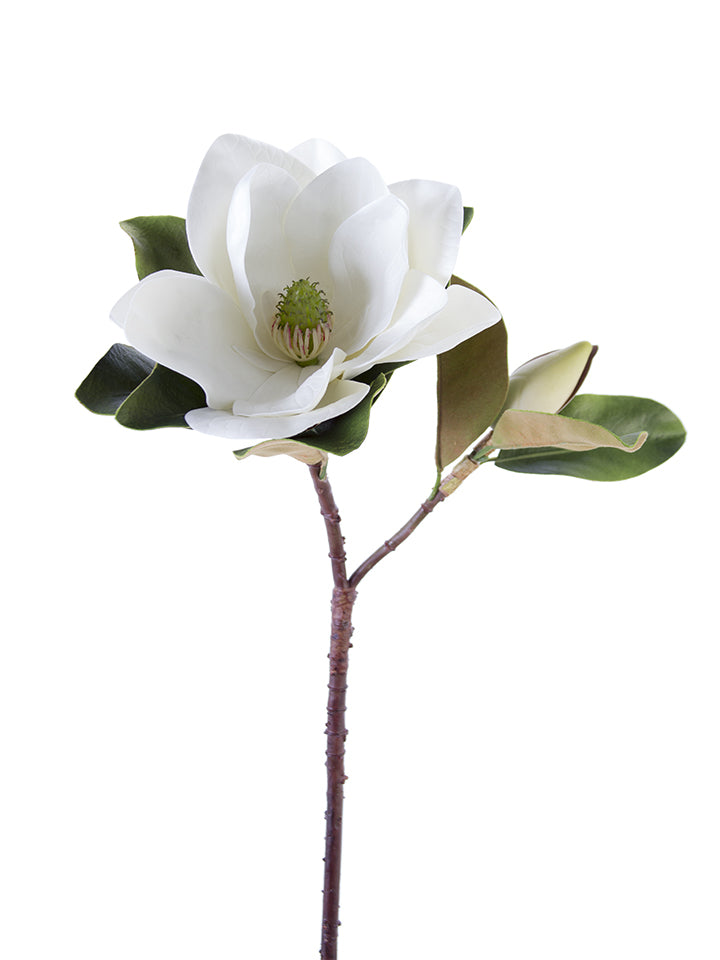 32" MAGNOLIA SPRAY W/BUD WH