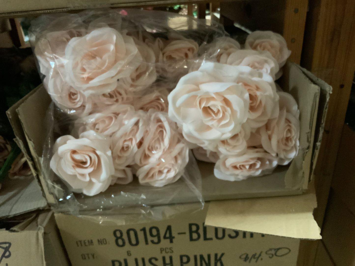 22 IN Micro Peach Rose Bush -  BLUSH PINK