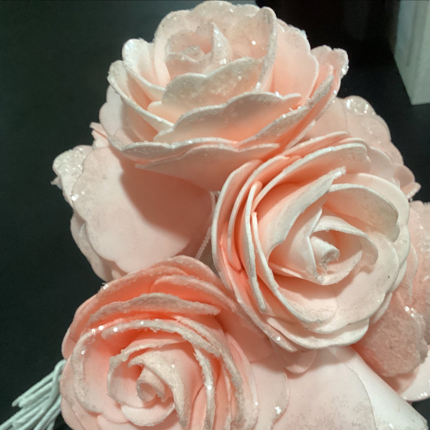 open rose bouquet