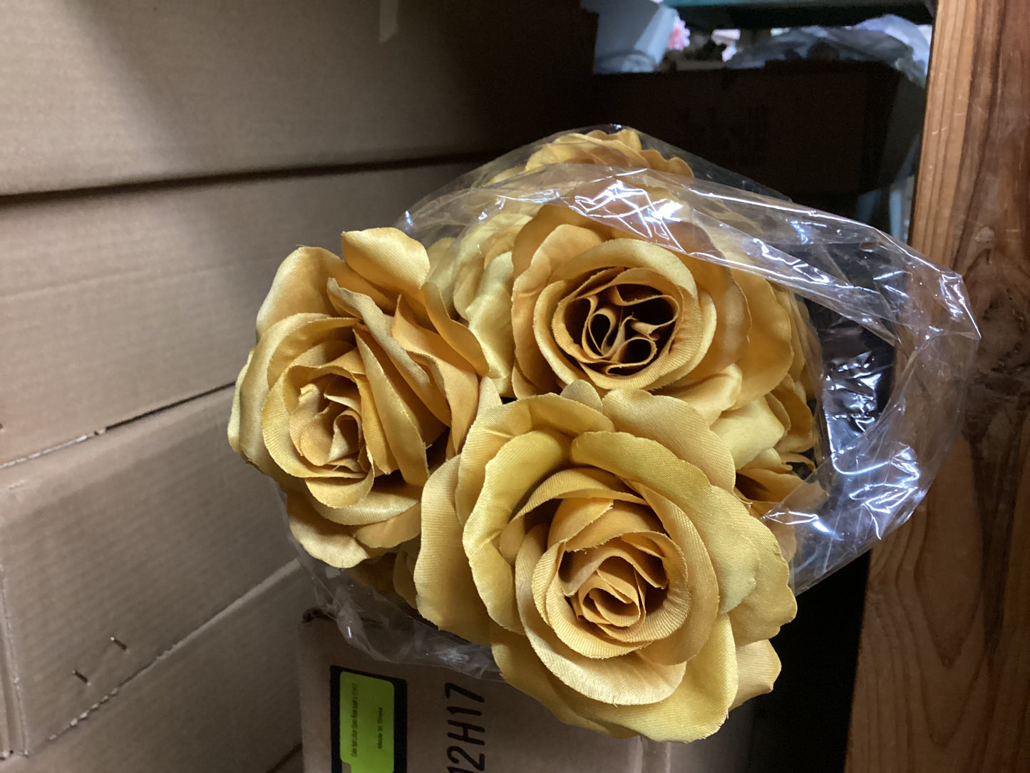 Color Fast Lilian Open Rose - MUSTARD