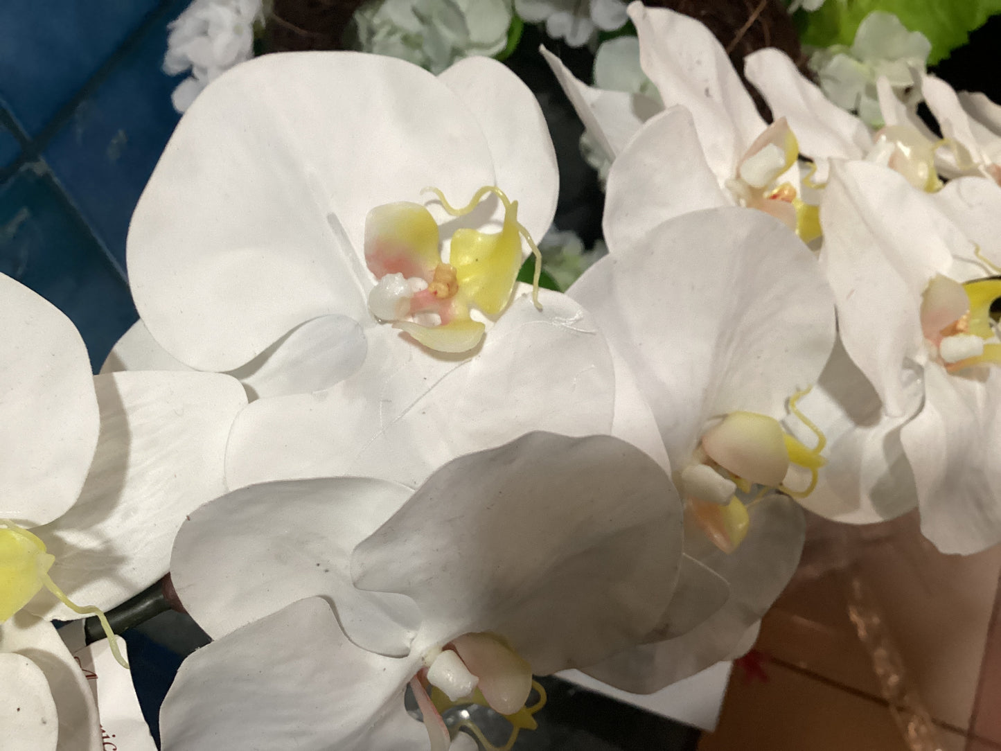 42” Phalaenopsis Orchid Real Touch - WH