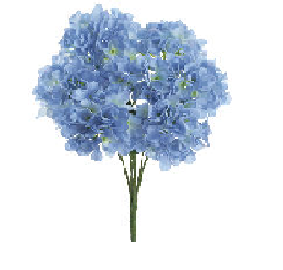 21"HYDRANGEA BUSH X7 BL/DL