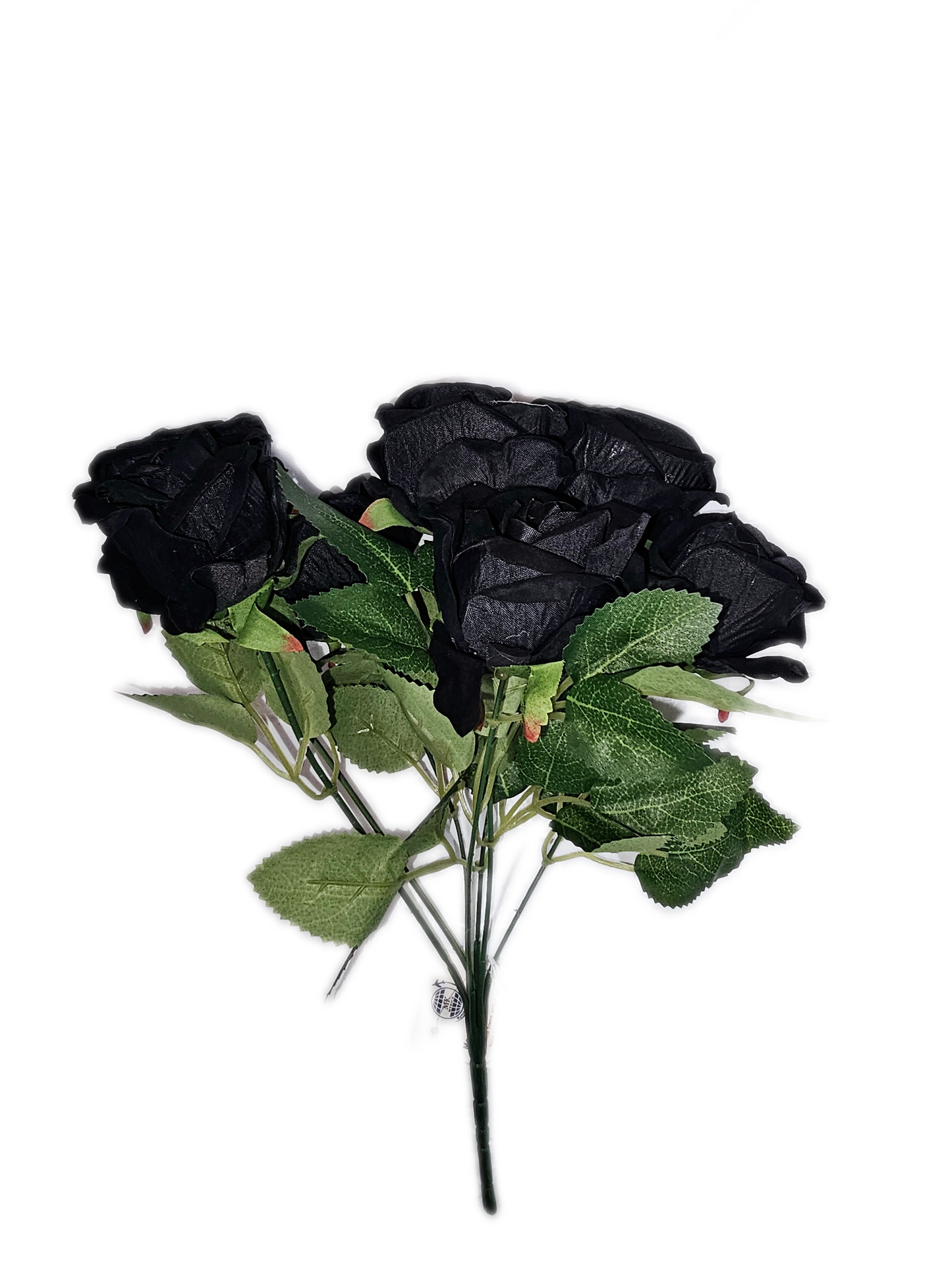 Small Rose Bush x7 - BLACK