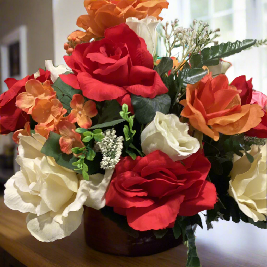 Medium Open Rose Arrangement