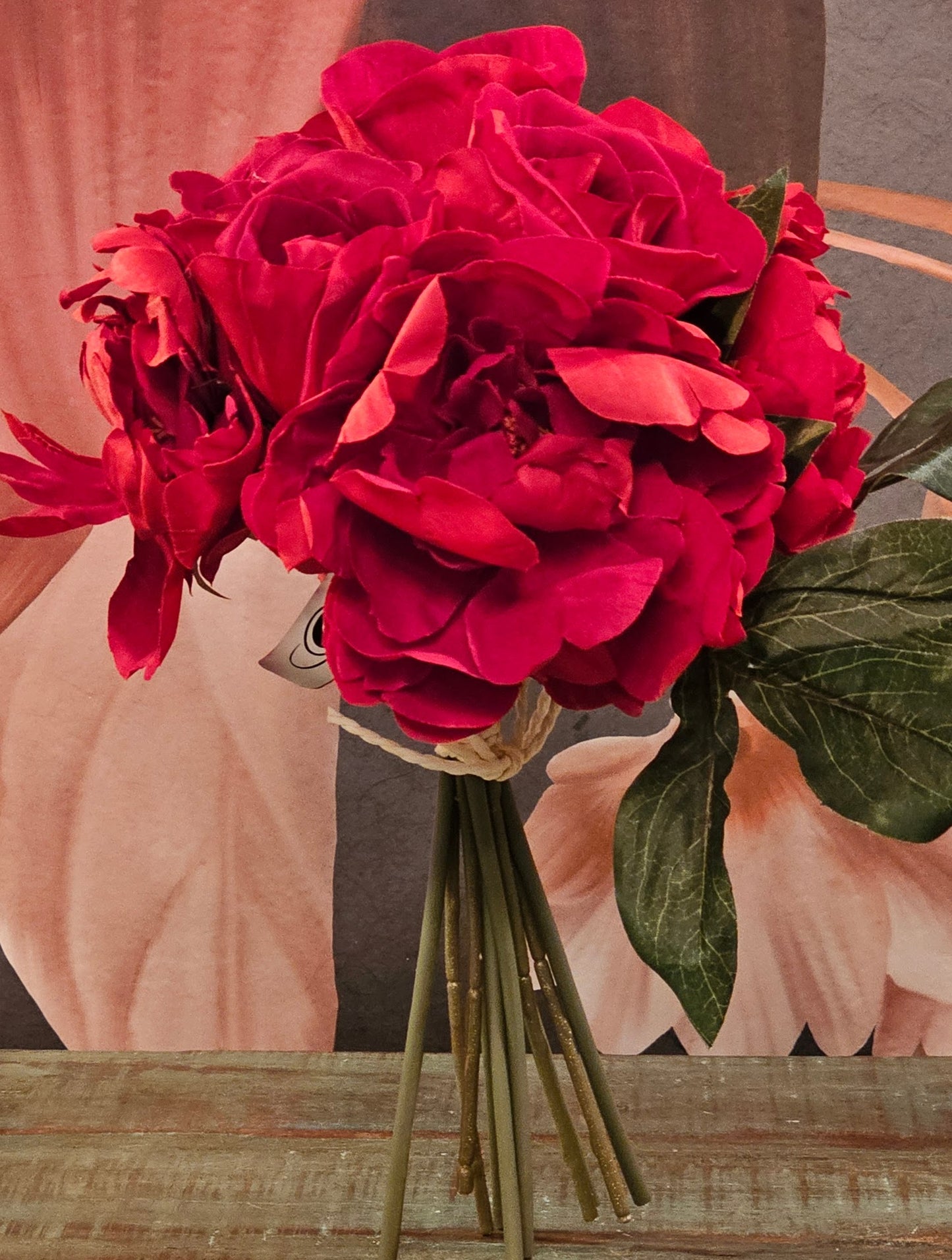 Red Velvet Rose and Peony Bouquet