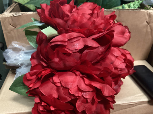 Peony Bouquet RED