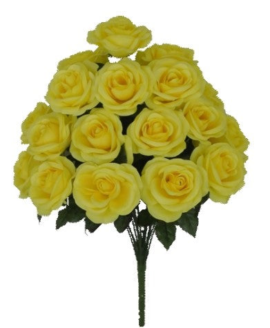 22 IN Micro Rose Bush - YELLOW