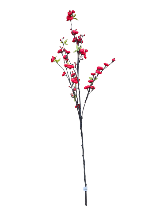 44.5” Cherry Blossom Spray - RED