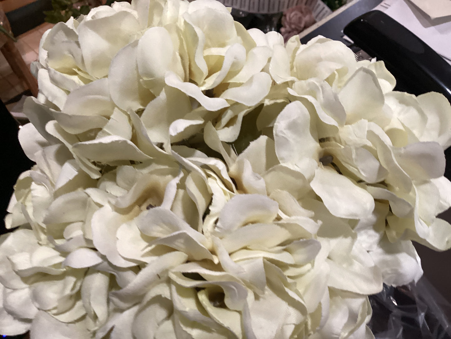 20IN Hydrangea Bush x5 - BEIGE